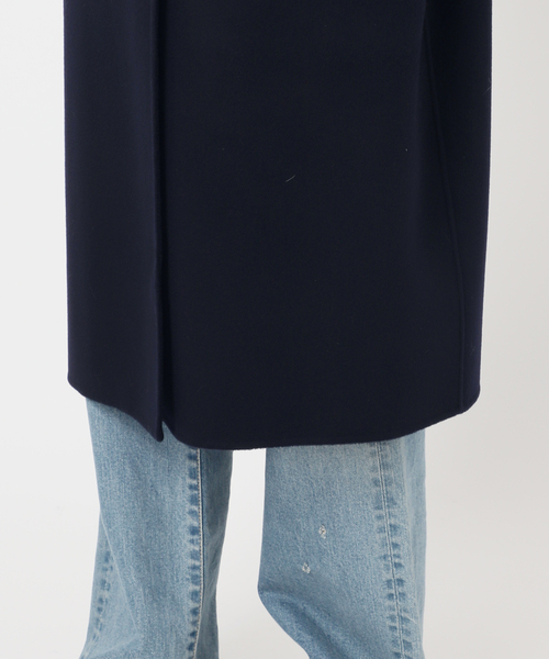 FRAMeWORK（フレームワーク）の「≪追加≫SUPER160'sダブルブレストコート（チェスターコート・レディース・ネイビー・38/36）」の4枚目の写真