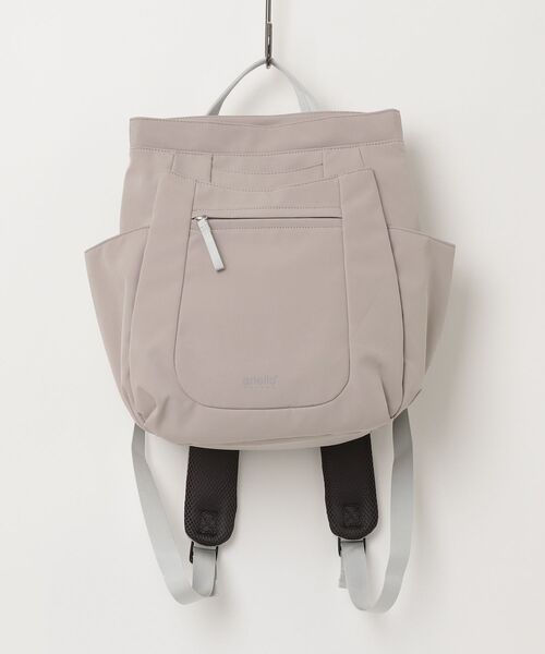 anello GRANDE(アネログランデ)の「"02"≪anello GRANDE≫IRIS/アイリス 10ポケット/12L リュック(バックパック/リュック・レディース・ライトグレー/ブラック・ONE SIZE)」の21枚目の写真