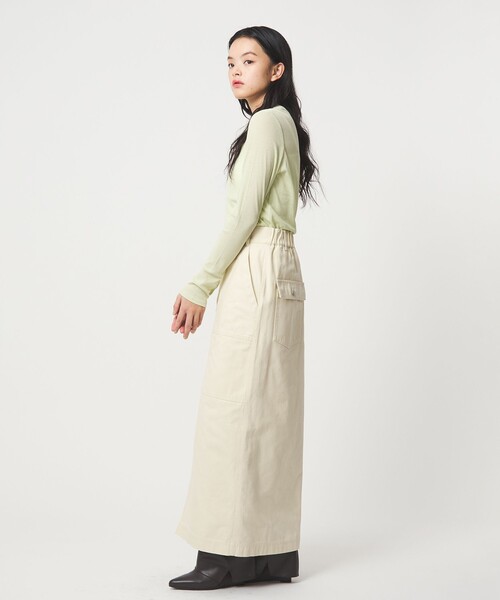 EMMEL REFINES（エメルリファインズ）の「＜EMMEL REFINES＞EM ベイカーライク ステッチ スカート（スカート・レディース・ナチュラル/レッド・S/M）」の7枚目の写真