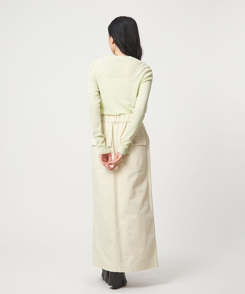 EMMEL REFINES（エメルリファインズ）の「＜EMMEL REFINES＞EM ベイカーライク ステッチ スカート（スカート・レディース・ナチュラル/レッド・S/M）」の8枚目の写真