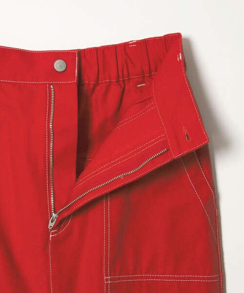 EMMEL REFINES（エメルリファインズ）の「＜EMMEL REFINES＞EM ベイカーライク ステッチ スカート（スカート・レディース・ナチュラル/レッド・S/M）」の21枚目の写真