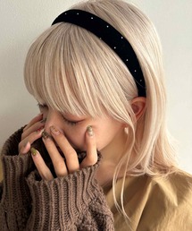 kutir | kutirlune/ベロアビジューカチューシャ(カチューシャ)