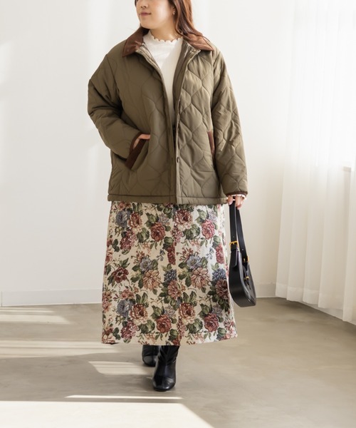 CLETTE(クレット)の「CLETTEオリジナルAラインゴブランスカート(スカート・レディース・ベージュ・4L/3L/LL)」の5枚目の写真