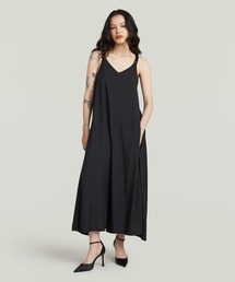 G-STAR | Slip Dress/AラインVネックキャミワンピース/ロングレングス(ワンピース)