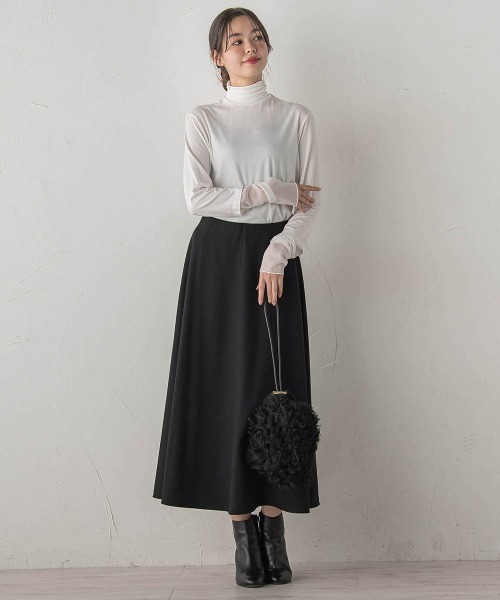 Droite lautreamont（ドロワットロートレアモン）の「ウォッシャブルベア天竺カットソー≪洗濯機で洗える≫（Tシャツ/カットソー・レディース・オフホワイト・M）」の8枚目の写真