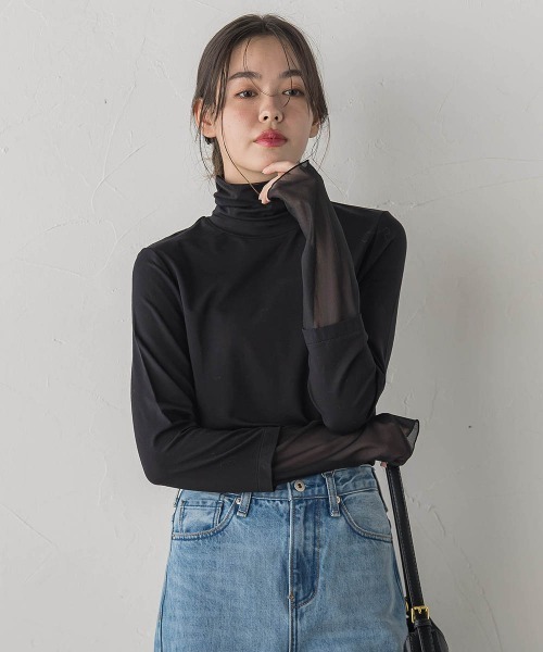 Droite lautreamont（ドロワットロートレアモン）の「ウォッシャブルベア天竺カットソー≪洗濯機で洗える≫（Tシャツ/カットソー・レディース・オフホワイト・M）」の19枚目の写真