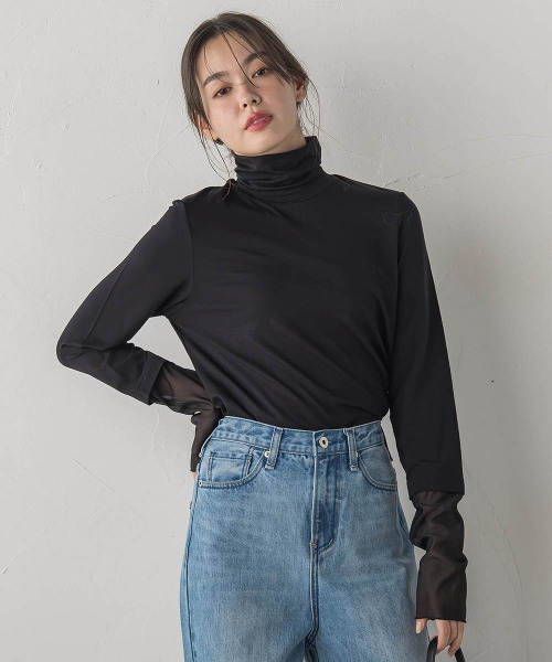 Droite lautreamont（ドロワットロートレアモン）の「ウォッシャブルベア天竺カットソー≪洗濯機で洗える≫（Tシャツ/カットソー・レディース・オフホワイト・M）」の20枚目の写真