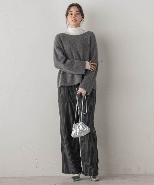 Droite lautreamont（ドロワットロートレアモン）の「ウォッシャブルベア天竺カットソー≪洗濯機で洗える≫（Tシャツ/カットソー・レディース・オフホワイト・M）」の17枚目の写真