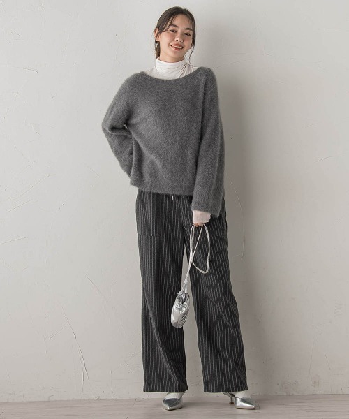 Droite lautreamont（ドロワットロートレアモン）の「ウォッシャブルベア天竺カットソー≪洗濯機で洗える≫（Tシャツ/カットソー・レディース・オフホワイト・M）」の18枚目の写真