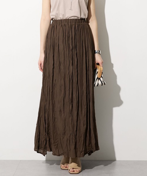 slattgir(スラットジール)の「高身長 ふわっと軽やかエアリースラブスカート(トールサイズ)(スカート・レディース・ブラック/ブルー/グレー/モカ・TM/TL/TLL/T3L/T4L/T5L)」の19枚目の写真
