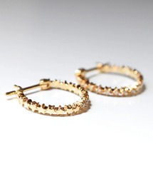 sowi（ソーイ）の「K10YG　ダイヤモンド　スターダスト　フープピアス（L）（ピアス（両耳用））」