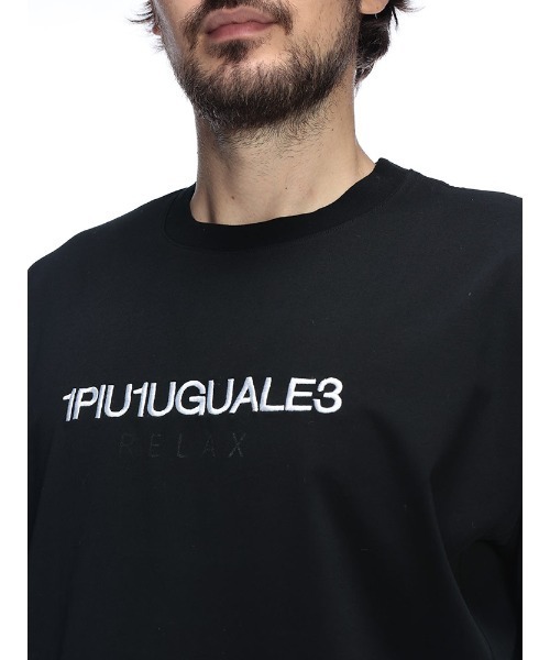 1PIU1UGUALE3 RELAX (ウノピゥウノウグァーレトレ リラックス)の「1PIU1UGUALE3 RELAX (ウノ ピュ ウノ ウグァーレ トレ リラックス) フロント刺繍&バックライン ストーンロゴ 半袖 Tシャツ 1PRUST26087SZ メンズ(Tシャツ/カットソー・メンズ・ホワイト/ブラック・S/M/L/2XL/XL)」の14枚目の写真