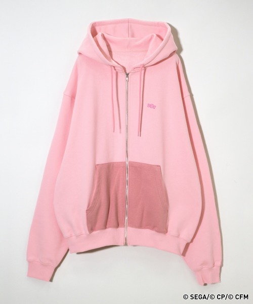 RAGEBLUE（レイジブルー）の「【プロジェクトセカイ×ZOZOTOWN】ワンダーランズ×ショウタイムコラボ 配色モチーフZIPパーカー（パーカー・レディース・ピンク系その他/オフホワイト/パープル系その他/グリーン系その他/イエロー/ピンク系その他2・MEDIUM/LARGE）」の5枚目の写真