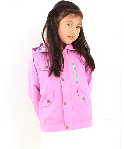 B:MING by BEAMS（ビーミングバイビームス）の「ビーミング by ビームス / マリンパーカー 16SS（ナイロンジャケット・キッズ・オリーブ/ネイビー/ラベンダー/イエロー・110/130/140/100/120/90）」の4枚目の写真