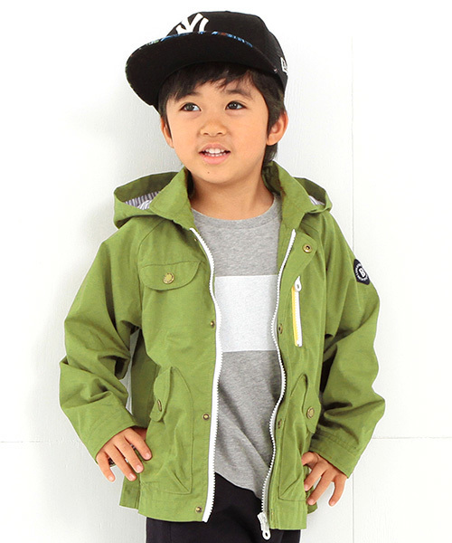 B:MING by BEAMS（ビーミングバイビームス）の「ビーミング by ビームス / マリンパーカー 16SS（ナイロンジャケット・キッズ・オリーブ/ネイビー/ラベンダー/イエロー・110/130/140/100/120/90）」の2枚目の写真