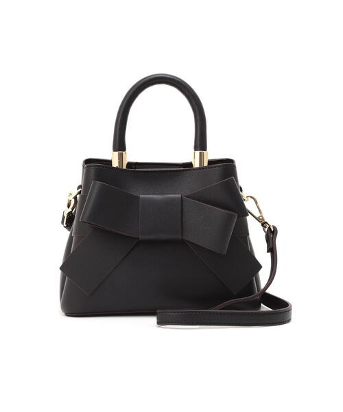 PROPORTION BODY DRESSING（プロポーションボディドレッシング）の「フロントリボンバッグミニ / 1216181105（ショルダーバッグ・レディース・イエロー/ブラック/アイボリー/ピンク/ホワイト/ブルー・ﾌﾘ-）」の10枚目の写真