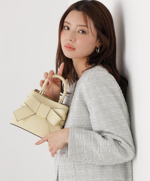 PROPORTION BODY DRESSING（プロポーションボディドレッシング）の「フロントリボンバッグミニ / 1216181105（ショルダーバッグ・レディース・イエロー/ブラック/アイボリー/ピンク/ホワイト/ブルー・ﾌﾘ-）」の20枚目の写真