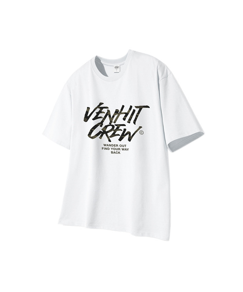 VENHIT(ベンヒット)の「VHCカモグラフィック半袖(Tシャツ/カットソー・レディース・カーキ/ブラウン/ホワイト/ブラック/バーガンディー・LARGE/SMALL/X-LARGE/MEDIUM)」の1枚目の写真