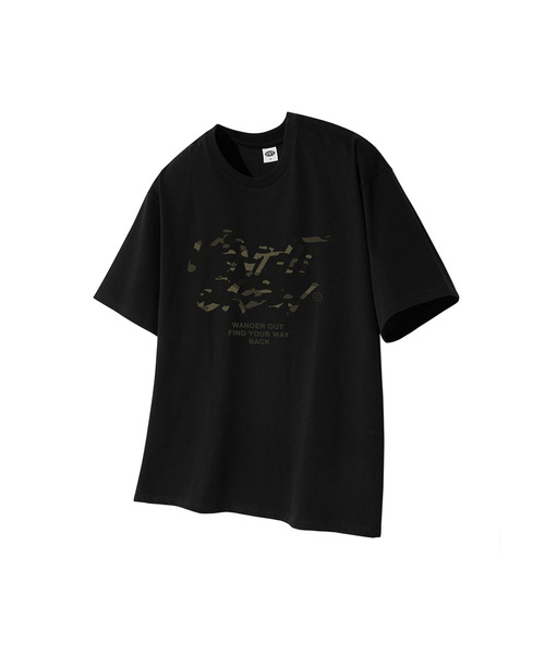 VENHIT(ベンヒット)の「VHCカモグラフィック半袖(Tシャツ/カットソー・レディース・カーキ/ブラウン/ホワイト/ブラック/バーガンディー・LARGE/SMALL/X-LARGE/MEDIUM)」の2枚目の写真