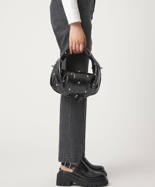SY UNITED ARROWS（シーユナイテッドアローズ）の「＜SY＞ マルチドット ミニホーボー（ハンドバッグ・レディース・ブラック・FREE）」の3枚目の写真