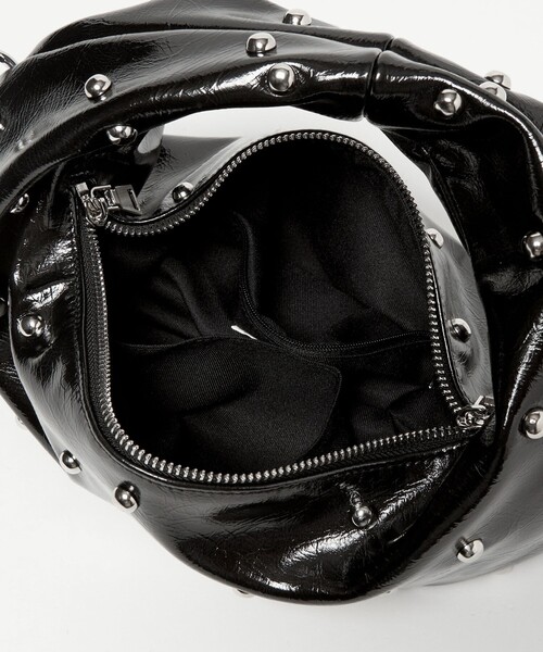 SY UNITED ARROWS（シーユナイテッドアローズ）の「＜SY＞ マルチドット ミニホーボー（ハンドバッグ・レディース・ブラック・FREE）」の10枚目の写真