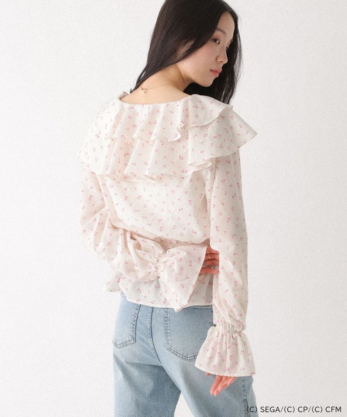 Heather(ヘザー)の「【プロジェクトセカイ×ZOZOTOWN】MORE MORE JUMP!ラッフルリボンブラウス 659943(シャツ/ブラウス・レディース・ブルー/エメラルド/グリーン/ピンク/レッド/オレンジ・FREE)」の22枚目の写真