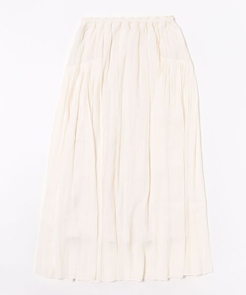 DRESSLAVE(ドレスレイブ)の「silky sheer gather skirt(シルキーシアーギャザースカート)(スカート・レディース・グレー/ホワイト・38)」の8枚目の写真