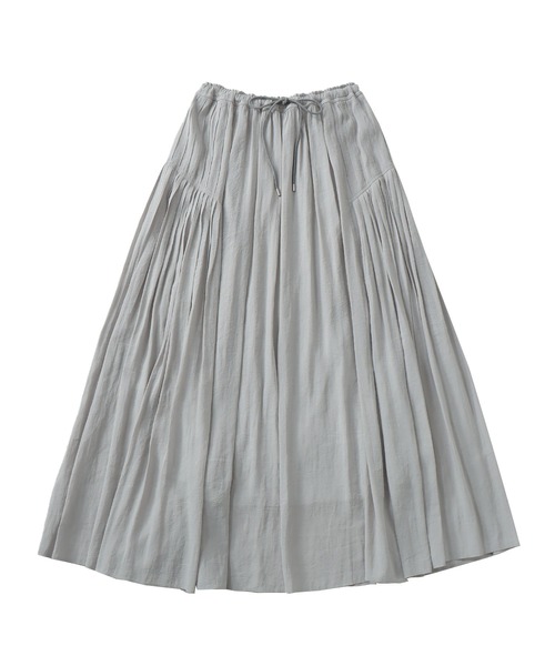 DRESSLAVE(ドレスレイブ)の「silky sheer gather skirt(シルキーシアーギャザースカート)(スカート・レディース・グレー/ホワイト・38)」の2枚目の写真