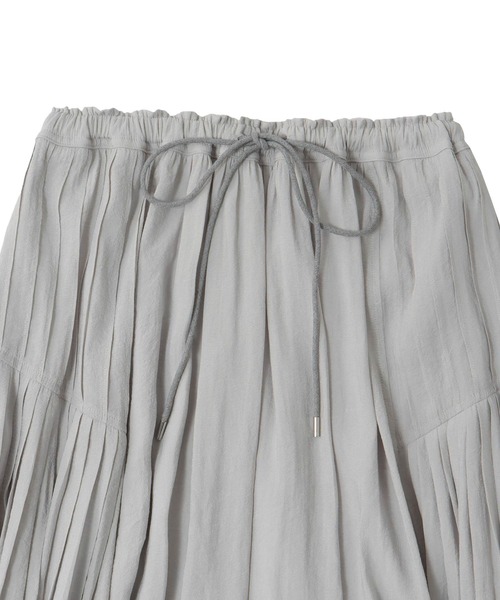 DRESSLAVE(ドレスレイブ)の「silky sheer gather skirt(シルキーシアーギャザースカート)(スカート・レディース・グレー/ホワイト・38)」の10枚目の写真