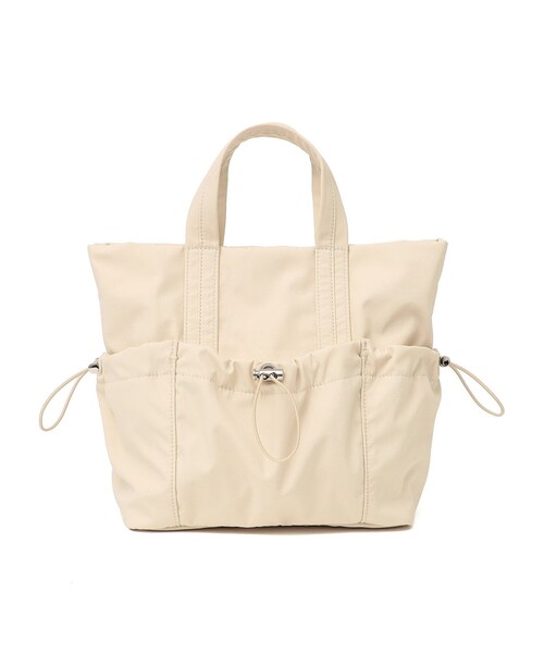 SHIPS Colors（シップス カラーズ）の「SHIPS Colors:ナイロン ギャザー ミニ トートバッグ◇（ショルダーバッグ・レディース・ブラック/ナチュラル/ブルー・ONE SIZE）」の13枚目の写真