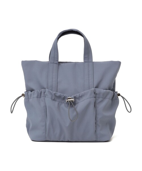 SHIPS Colors（シップス カラーズ）の「SHIPS Colors:ナイロン ギャザー ミニ トートバッグ◇（ショルダーバッグ・レディース・ブラック/ナチュラル/ブルー・ONE SIZE）」の15枚目の写真