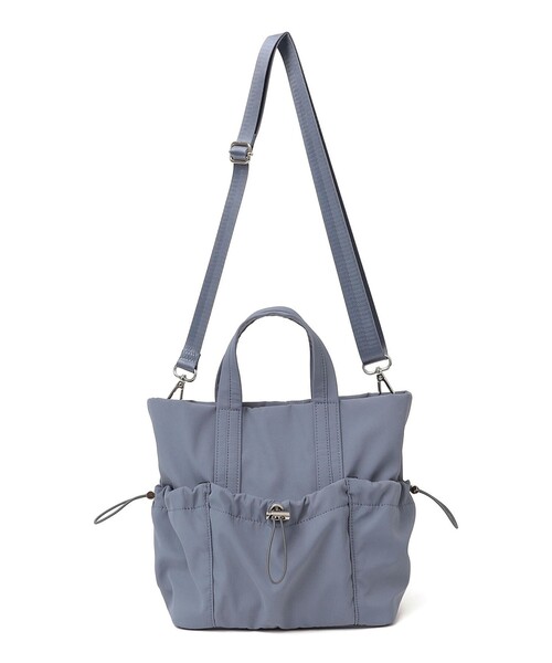 SHIPS Colors（シップス カラーズ）の「SHIPS Colors:ナイロン ギャザー ミニ トートバッグ◇（ショルダーバッグ・レディース・ブラック/ナチュラル/ブルー・ONE SIZE）」の16枚目の写真