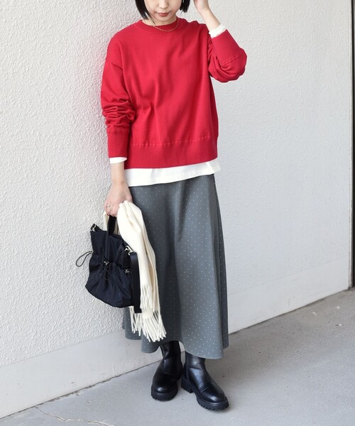 SHIPS Colors（シップス カラーズ）の「SHIPS Colors:ナイロン ギャザー ミニ トートバッグ◇（ショルダーバッグ・レディース・ブラック/ナチュラル/ブルー・ONE SIZE）」の8枚目の写真