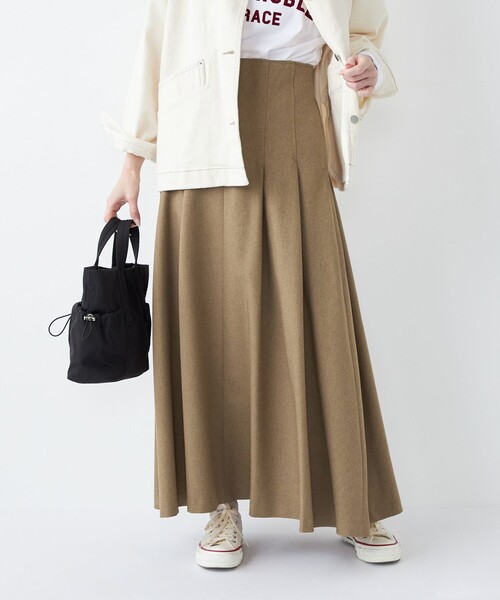 SHIPS Colors（シップス カラーズ）の「SHIPS Colors:ナイロン ギャザー ミニ トートバッグ◇（ショルダーバッグ・レディース・ブラック/ナチュラル/ブルー・ONE SIZE）」の9枚目の写真