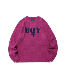 BOY L/S KNIT TEE_PINK(NG2EFUK607A)