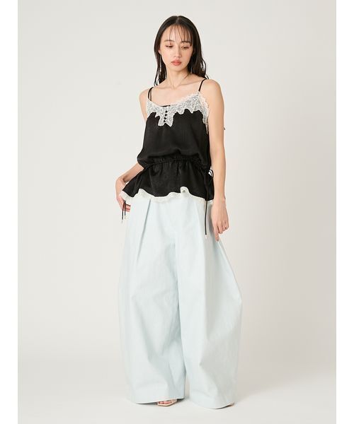 FRAY I.D（フレイアイディー）の「ワイドバレルレッグパンツ（その他パンツ・レディース・ブラック/ライトブルー/キャメル・0/1）」の12枚目の写真