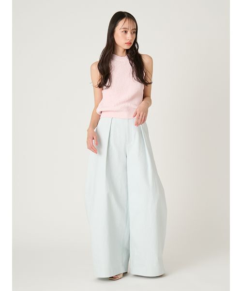 FRAY I.D（フレイアイディー）の「ワイドバレルレッグパンツ（その他パンツ・レディース・ブラック/ライトブルー/キャメル・0/1）」の16枚目の写真