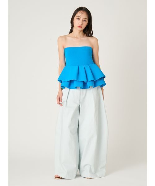 FRAY I.D（フレイアイディー）の「ワイドバレルレッグパンツ（その他パンツ・レディース・ブラック/ライトブルー/キャメル・0/1）」の19枚目の写真