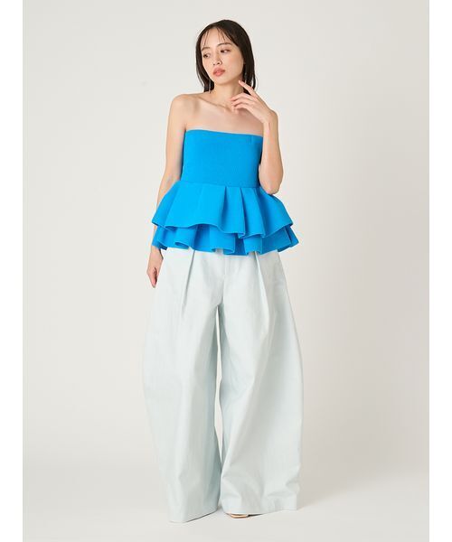 FRAY I.D（フレイアイディー）の「ワイドバレルレッグパンツ（その他パンツ・レディース・ブラック/ライトブルー/キャメル・0/1）」の20枚目の写真