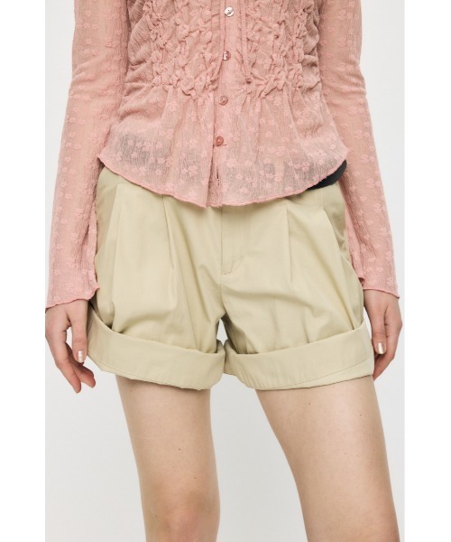 MOUSSY（マウジー）の「【26年SS新作】ROLL UP HEM CHINO ショートパンツ（その他パンツ・レディース・ネイビー/ライトベージュ・2/1）」の2枚目の写真