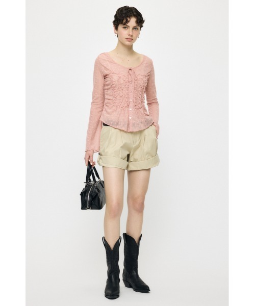 MOUSSY(マウジー)の「【26年SS新作】ROLL UP HEM CHINO ショートパンツ(その他パンツ・レディース・ネイビー/ライトベージュ・2/1)」の6枚目の写真