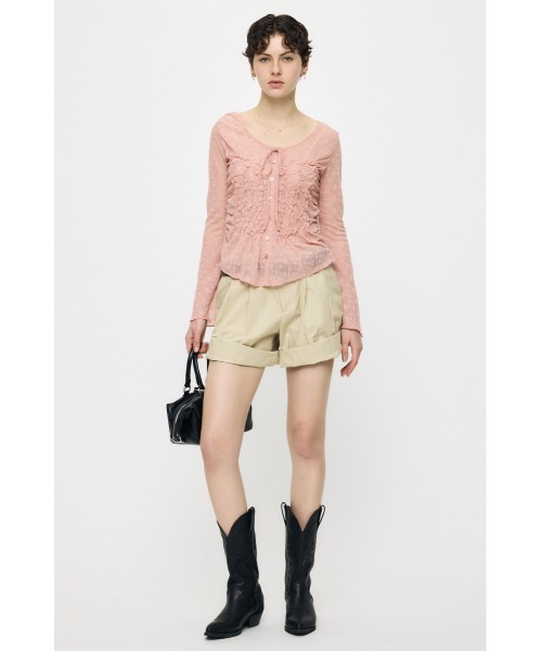 MOUSSY(マウジー)の「【26年SS新作】ROLL UP HEM CHINO ショートパンツ(その他パンツ・レディース・ネイビー/ライトベージュ・2/1)」の8枚目の写真