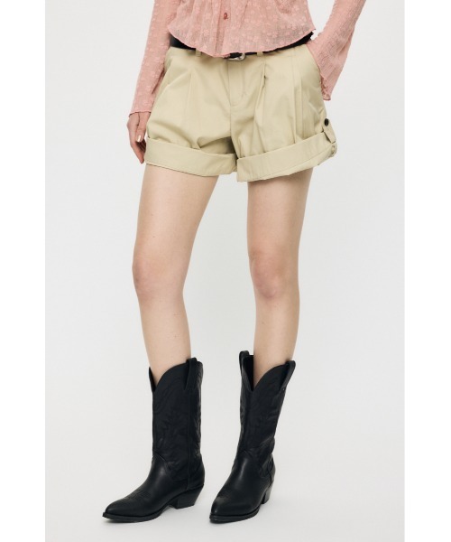 MOUSSY(マウジー)の「【26年SS新作】ROLL UP HEM CHINO ショートパンツ(その他パンツ・レディース・ネイビー/ライトベージュ・2/1)」の9枚目の写真