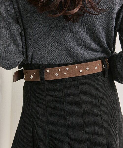 mystic(ミスティック)の「スタッズベルト(ベルト・レディース・ブラウン・ONE SIZE)」の7枚目の写真