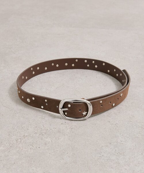 mystic(ミスティック)の「スタッズベルト(ベルト・レディース・ブラウン・ONE SIZE)」の8枚目の写真