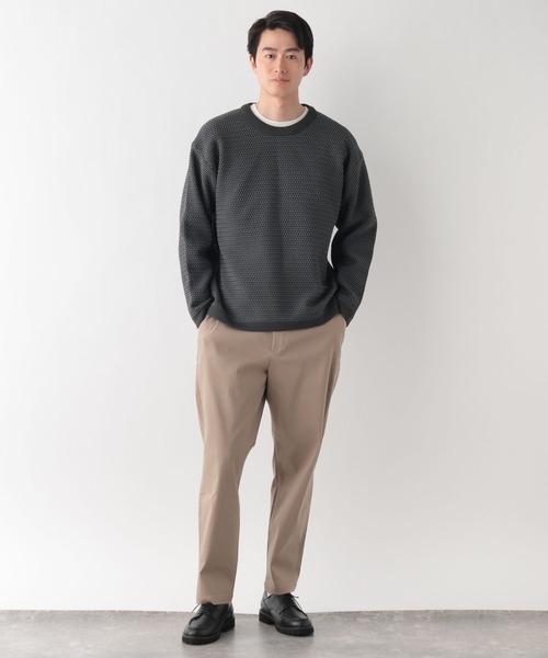 GLOBAL WORK(グローバルワーク)の「トクトク2SETカノコニットプルオーバー&長袖Tシャツ/647557(ニット/セーター・メンズ・ベージュ/ネイビー/ミント/チャコールグレー/サックスブルー・LARGE/MEDIUM/SMALL/X-LARGE)」の6枚目の写真