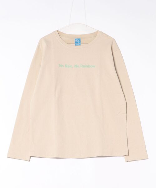 Ocean Pacific(オーシャンパシフィック)の「【OP/オーピー】レディース オーバーシルエット フロッキー加工プリント ロングTシャツ(Tシャツ/カットソー・レディース・グリーン/サンドベージュ・MEDIUM/LARGE/X-LARGE)」の3枚目の写真