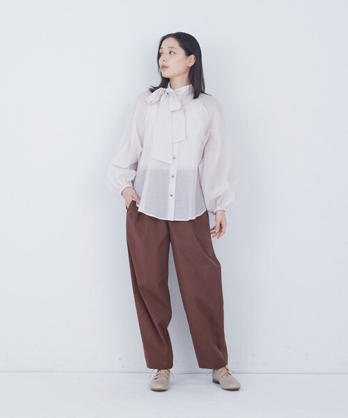 ADIEU TRISTESSE(アデュートリステス)の「ラグランスリーブボウタイブラウス(シャツ/ブラウス・レディース・ベージュ系その他/レッド・38)」の21枚目の写真