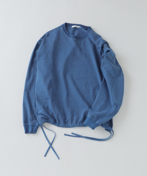 JOURNAL STANDARD relume（ジャーナルスタンダード　レリューム）の「アウトバインダー 天竺 ボーダー Tシャツ（Tシャツ/カットソー・メンズ・ブラック/ブルー系その他/レッド・MEDIUM/LARGE）」の3枚目の写真