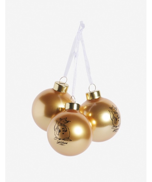 Maison Kitsune(メゾンキツネ)の「CHRISTMAS TREE ORNAMENTS(その他雑貨・メンズ・ゴールド・U)」の1枚目の写真